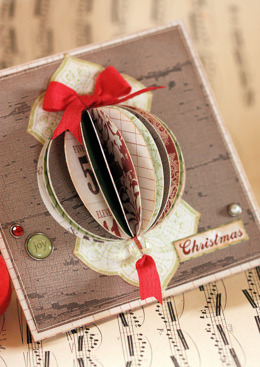 Teresa Collins - Christmas Cottage Bauble Card Teresa Collins - Christmas Cottage Bauble Card