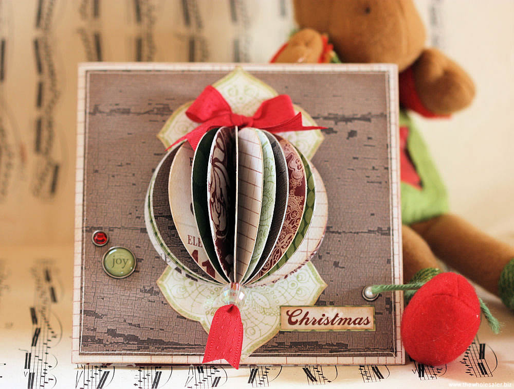 Teresa Collins - Christmas Cottage Ornament Card Teresa Collins - Christmas Cottage Ornament Card