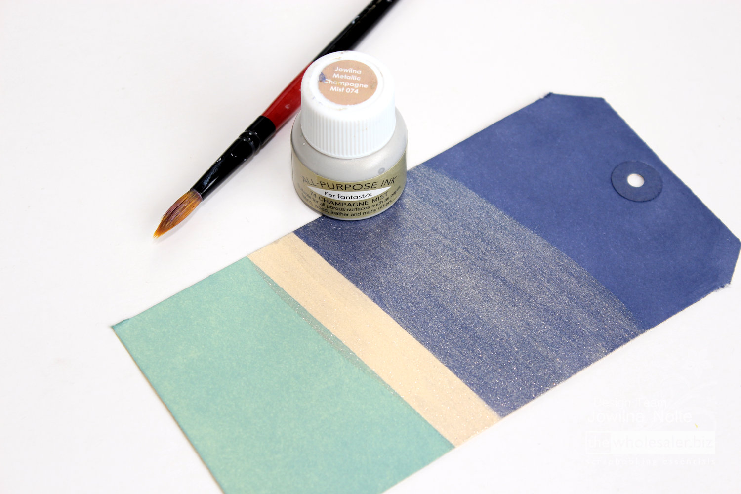 Champagne All-Purpose Ink - Step 2