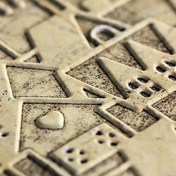 Cuttlebug Christmas Décor Cube Embossing