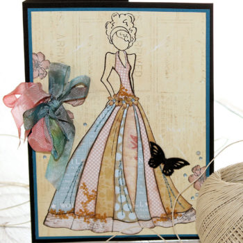 Julie Nutting Doll Stamps Card