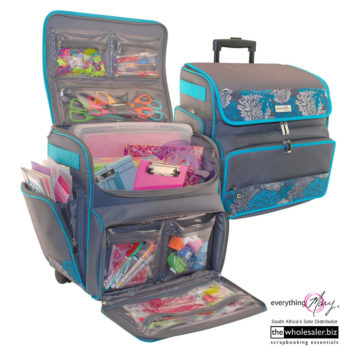 Everything Mary - Blue Rolling Scrapbook Tote