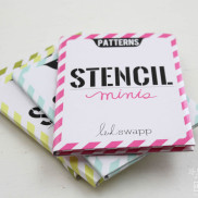 Heidi Swapp Stencils Minis Pink