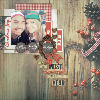 Kaisercraft Base Coat Christmas Layout