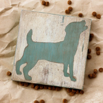 Silhouette CAMEO Home Décor Project - Dog Plaque Silhouette