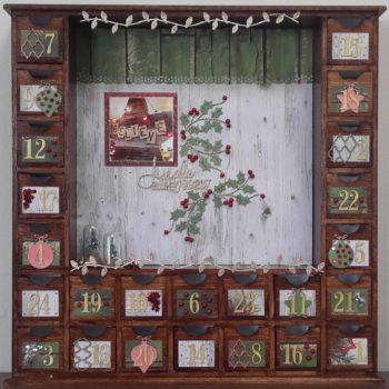 Celebr8 - Wooden Blank Advent Box Decorated