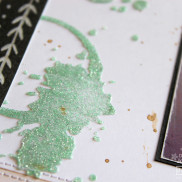 Celebr8 Stencils - Green Glitter