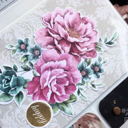 Scrapbooking with Lady Pattern Paper - Classic Damask