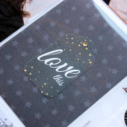 Scrapbooking with Lady Pattern Paper - Onyx Black Little Star