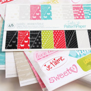 Lady Pattern Paper Paper Pack - Stickers