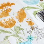 Little Birdie Floral Inspiration - Stamped Detail
