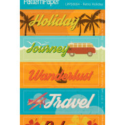 Lady Pattern Paper - LPPS0004 - Retro Holiday Sticker Sheet