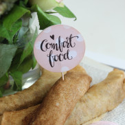 DIY Wedding Part Three - Food Labels Comfort Food