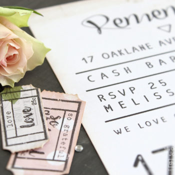 DIY Wedding Part Two - Invite Tickets