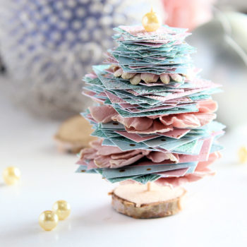 Miniature Christmas Trees - Pink and Blue