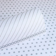 pp0033 - lady pattern paper - metallic silver - little star