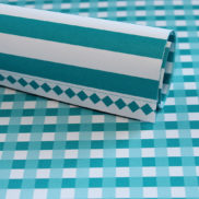 Lady Pattern Paper - LPP0012 - Basic Essentials - Gingham - Intense Teal