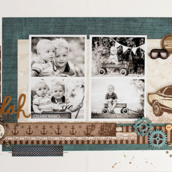 Lady Pattern Paper - Chocolate Chilli - Layout