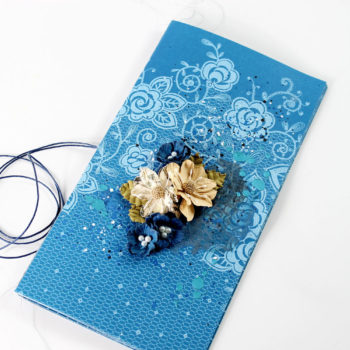 Lady Pattern Paper Dazzling Blue Journal