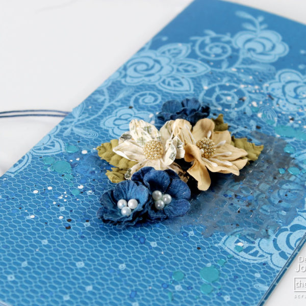 Lady Pattern Paper Dazzling Blue - Flowers